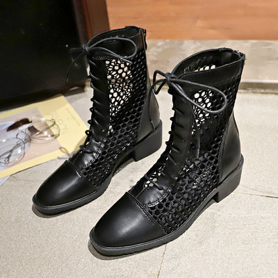 Νέο μοντέλο γυναικείες  μπότες γυναικών μοντέλου σε μαύρο και μπεζ και μαύρο χρώμα