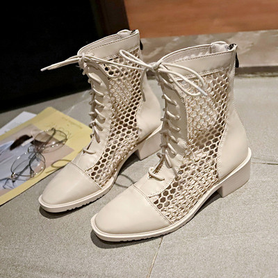 Νέο μοντέλο γυναικείες  μπότες γυναικών μοντέλου σε μαύρο και μπεζ και μαύρο χρώμα