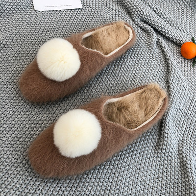 Γυναικείες παντόφλες με γούνα σε διάφορα χρώματα