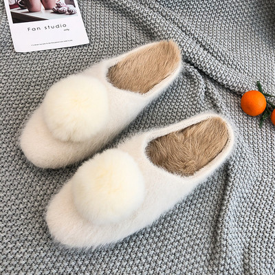 Γυναικείες παντόφλες με γούνα σε διάφορα χρώματα