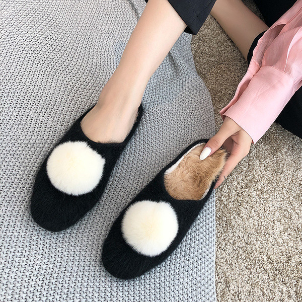 Γυναικείες παντόφλες με γούνα σε διάφορα χρώματα