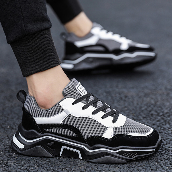 Férfi tornacipők és fűzők ÚJ modellje szürke, fehér és piros színben