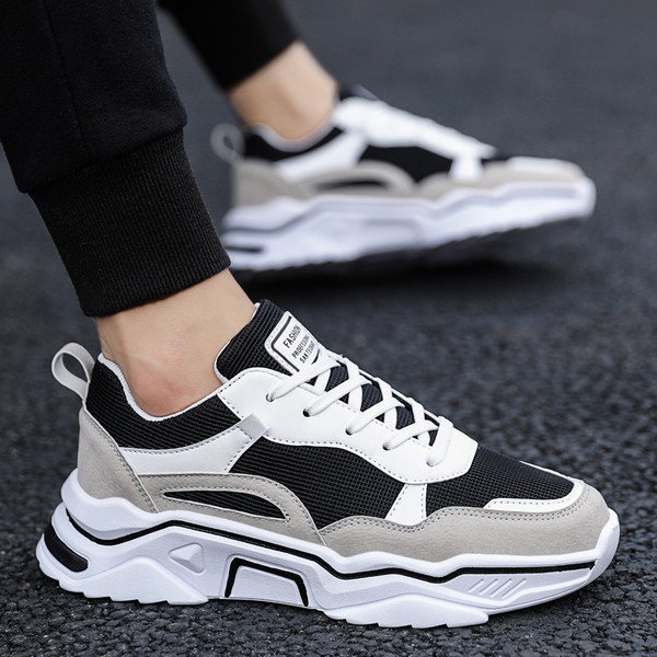 Férfi tornacipők és fűzők ÚJ modellje szürke, fehér és piros színben