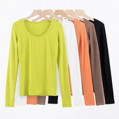 Νέο μοντέλο καθημερινή γυναικεία μπλούζα με O-λαιμόκοψη σε διάφορα χρώματα