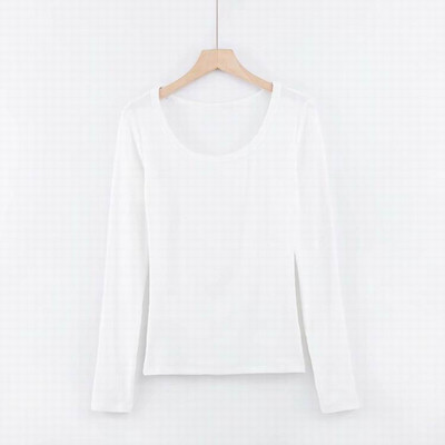 Νέο μοντέλο καθημερινή γυναικεία μπλούζα με O-λαιμόκοψη σε διάφορα χρώματα