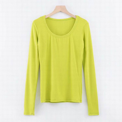 Νέο μοντέλο καθημερινή γυναικεία μπλούζα με O-λαιμόκοψη σε διάφορα χρώματα