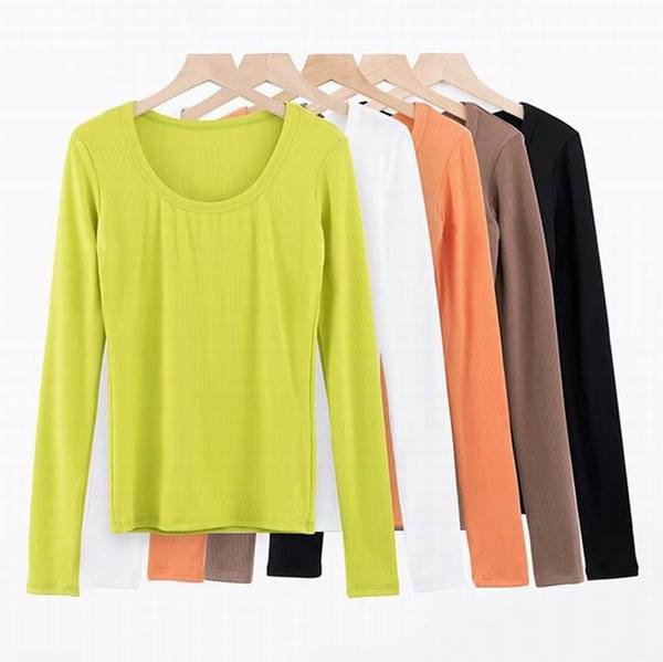 Νέο μοντέλο καθημερινή γυναικεία μπλούζα με O-λαιμόκοψη σε διάφορα χρώματα