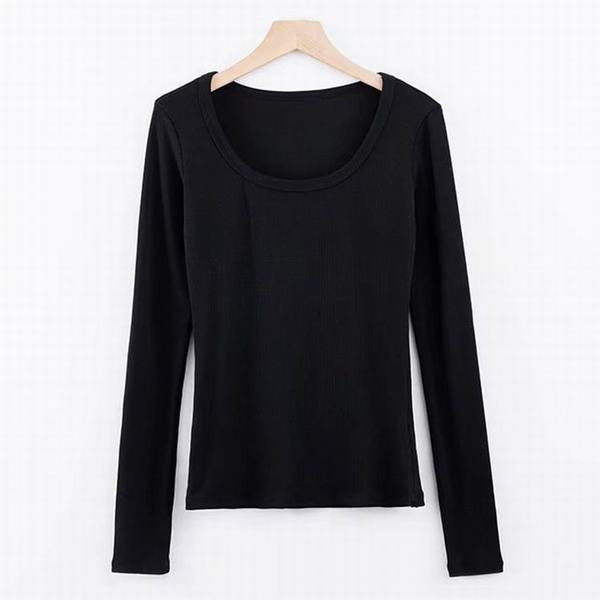 Νέο μοντέλο καθημερινή γυναικεία μπλούζα με O-λαιμόκοψη σε διάφορα χρώματα