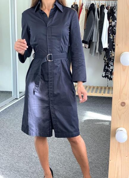 ΝΕΟ μοντέλο μακρυμάνικο γυναικείο φόρεμα με μπλε χρώμα