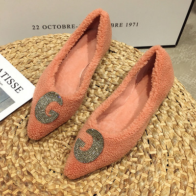 Alkalmi női cipő pehely és fém elemekkel