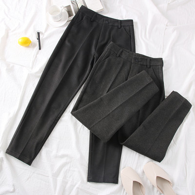 Нов модел актуален дамски панталон в черен и сив цвят