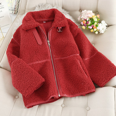 Modern női rövid kabát cipzárral és gallérral, négy színben