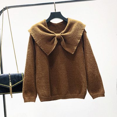 Νέο μοντέλο μοντέρνο γυναικείο πουλόβερ σε κόκκινο, καφέ και λευκό χρώμα