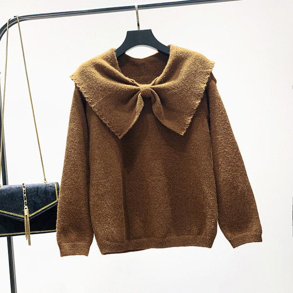 Νέο μοντέλο μοντέρνο γυναικείο πουλόβερ σε κόκκινο, καφέ και λευκό χρώμα