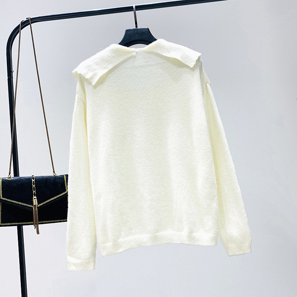 Νέο μοντέλο μοντέρνο γυναικείο πουλόβερ σε κόκκινο, καφέ και λευκό χρώμα