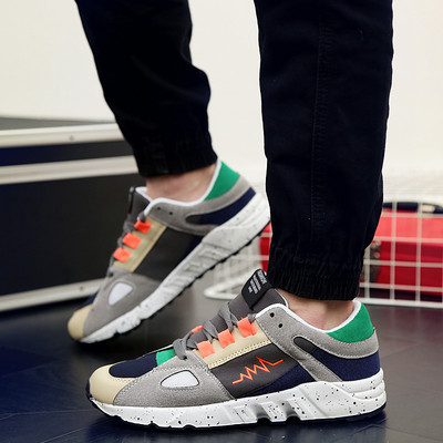 Casual ανδρικά αθλητικά παπούτσια  σχέδιο και δεσμούς σε τρία χρώματα