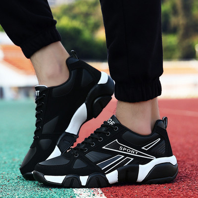 Ανδρικά αθλητικά παπούτσια με παχιά σόλα και κορδόνια σε τέσσερα χρώματα