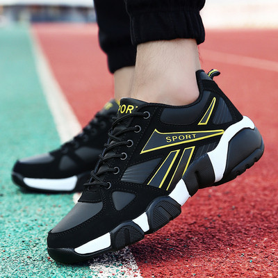 Ανδρικά αθλητικά παπούτσια με παχιά σόλα και κορδόνια σε τέσσερα χρώματα