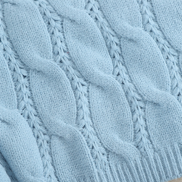 Μοντέρνο γυναικείο πουλόβερ με στρογγυλη λαιμόκοψη σε τέσσερα χρώματα