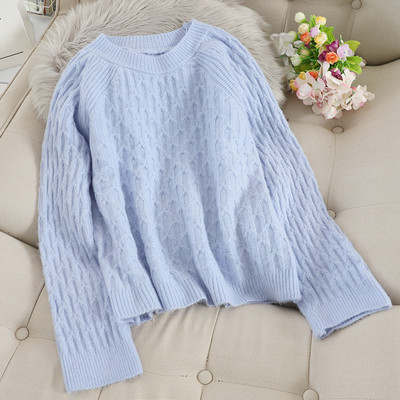 Casual γυναικείο πουλόβερ με στρογγυλόηλαιμόκοψη σε διάφορα χρώματα