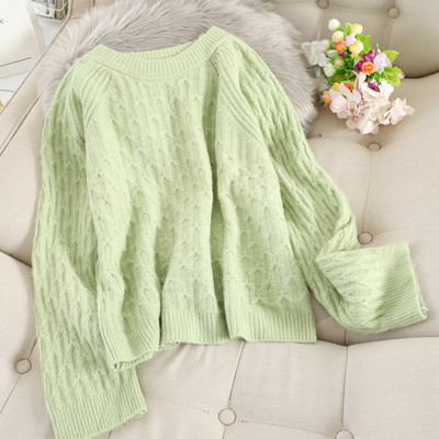 Casual γυναικείο πουλόβερ με στρογγυλόηλαιμόκοψη σε διάφορα χρώματα