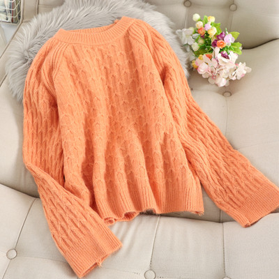 Casual γυναικείο πουλόβερ με στρογγυλόηλαιμόκοψη σε διάφορα χρώματα