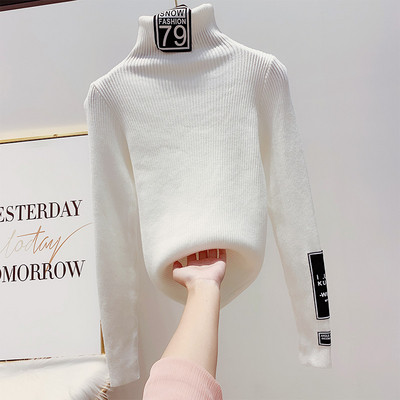 Modern női pulóver magas gallérral több színben