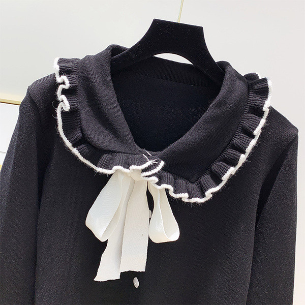 Μοντέρνο  γυναικείο πουλόβερ γυναικών με κορδέλα σε διάφορα χρώματα