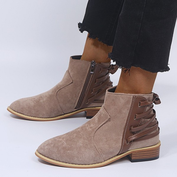 Ghete de dama moderne cu fermoar si model animal in patru culori