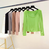Bluza de dama cu decolteu rotund in mai multe culori