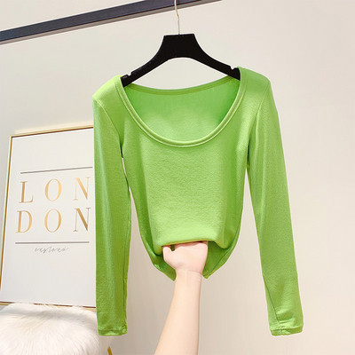 Bluza de dama cu decolteu rotund in mai multe culori