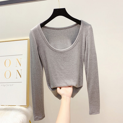 Bluza de dama cu decolteu rotund in mai multe culori