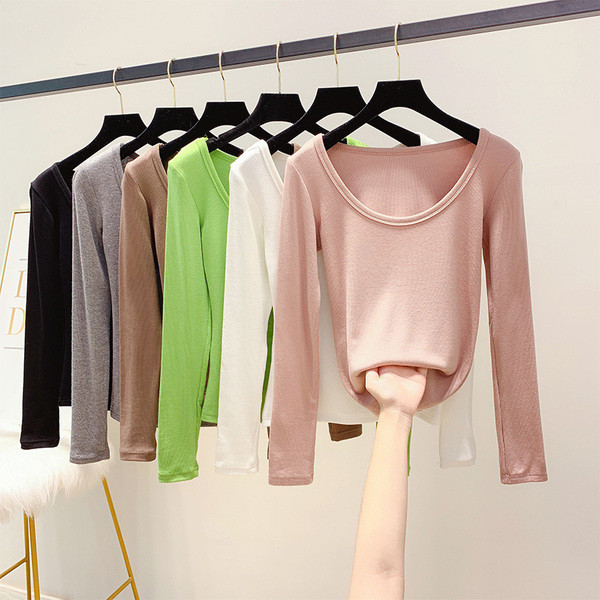 Bluza de dama cu decolteu rotund in mai multe culori