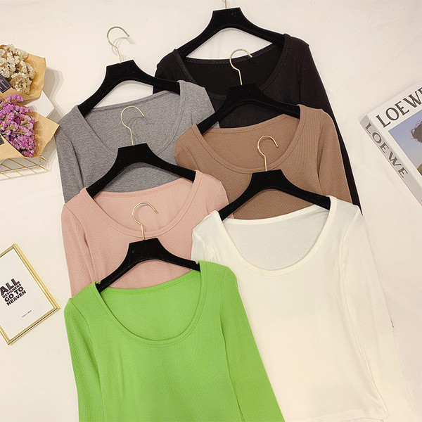 Bluza de dama cu decolteu rotund in mai multe culori