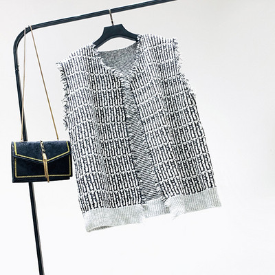 Új modell modern női mellény rögzítés nélkül fekete és zöld színben