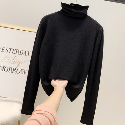 Καθημερινή γυναικεία μπλούζα με κολάρο σε διάφορα χρώματα