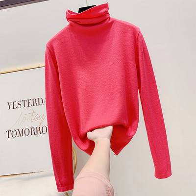 Καθημερινή γυναικεία μπλούζα με κολάρο σε διάφορα χρώματα