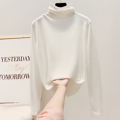 Καθημερινή γυναικεία μπλούζα με κολάρο σε διάφορα χρώματα