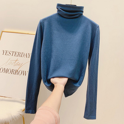 Καθημερινή γυναικεία μπλούζα με κολάρο σε διάφορα χρώματα