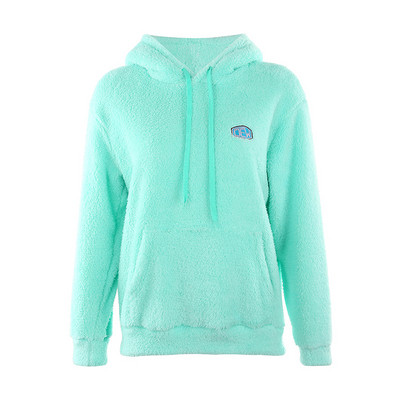 Μοντέρνο γυναικείο φούτερ με κουκούλα σε διάφορα χρώματα