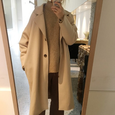 Hosszú és széles kabát barna, bézs és fekete színben