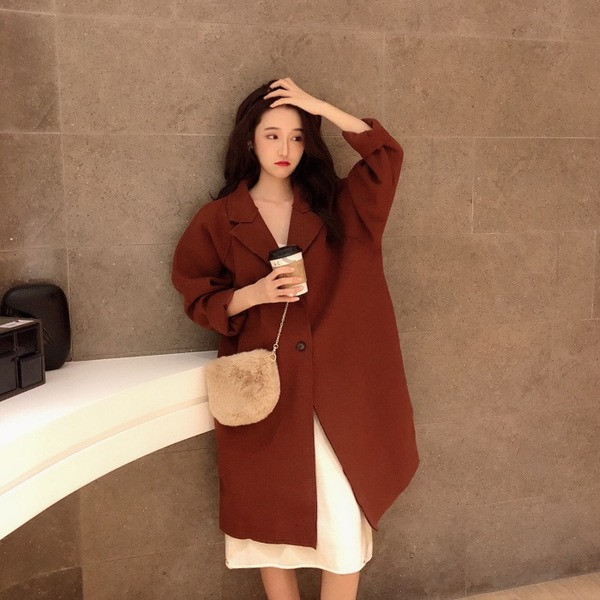 Hosszú és széles kabát barna, bézs és fekete színben