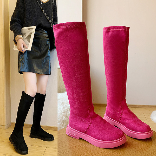 Ghete de dama moderne din piele intoarsa in mai multe culori