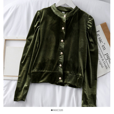 Casual γυναικείο πουκάμισο με κουμπιά σε τρία χρώματα και μακρύ μανίκι