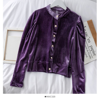 Casual γυναικείο πουκάμισο με κουμπιά σε τρία χρώματα και μακρύ μανίκι