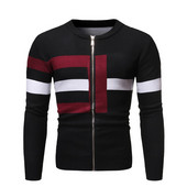 Napi férfi pulóver cipzárral és O-nyakkal, három színben