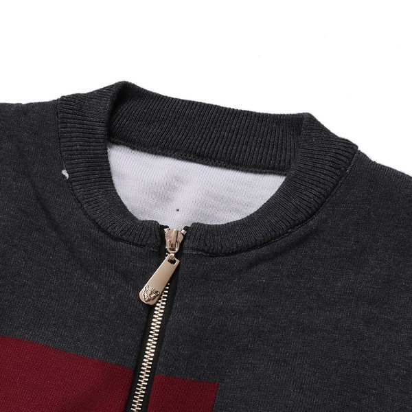 Napi férfi pulóver cipzárral és O-nyakkal, három színben