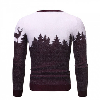 Casual ανδρικό πουλόβερ με  O-Neck  με μακριά μανίκια σε τρία χρώματα
