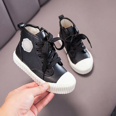 Modern, lapos talpú és nyakkendős gyerekcipő lányoknak négy színben