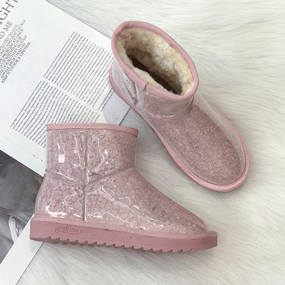 Γυναικείες μπότες φθινοπώρου-χειμώνα με απαλή επένδυση σε διάφορα χρώματα